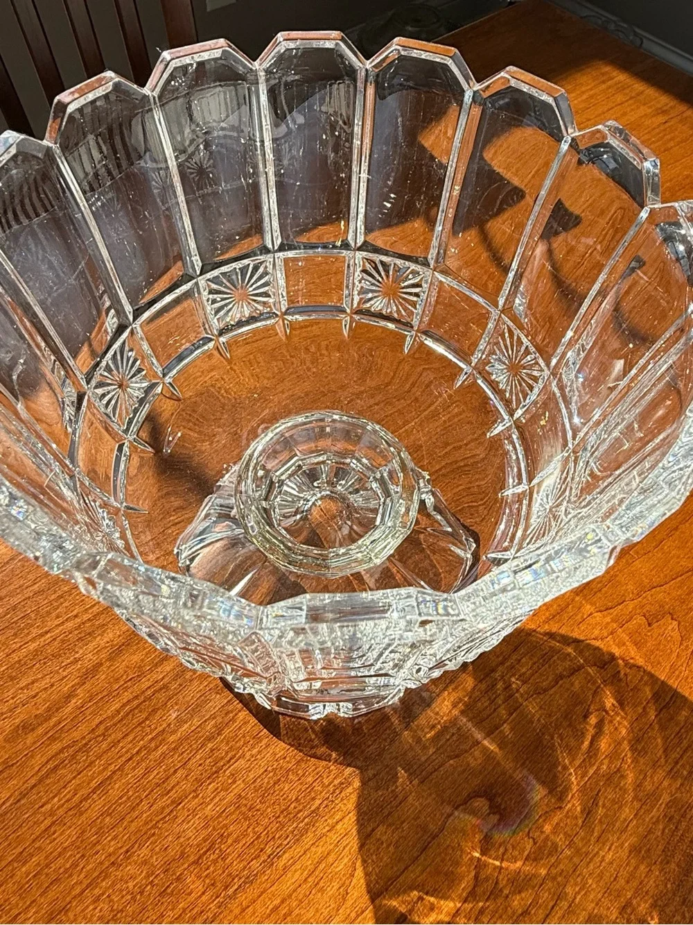 Vintage Shannon Crystal by Godinger Pedestal Bowl - 24% Lead Crystal